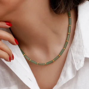 گردنبند خیال با دونات آبکاری طلا